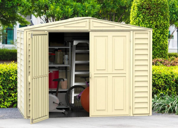 Duramax Duramate. 8’x5.3′ Vinyl Shed w/ Foundation 00184