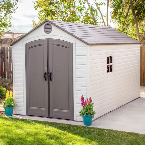 Lifetime 8 Ft. X 15 Ft. Outdoor Storage Shed – 60075