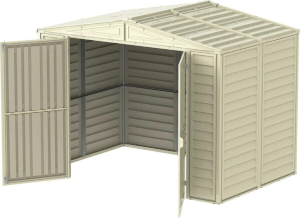 Duramax Duramate. 8’x5.3′ Vinyl Shed w/ Foundation 00184