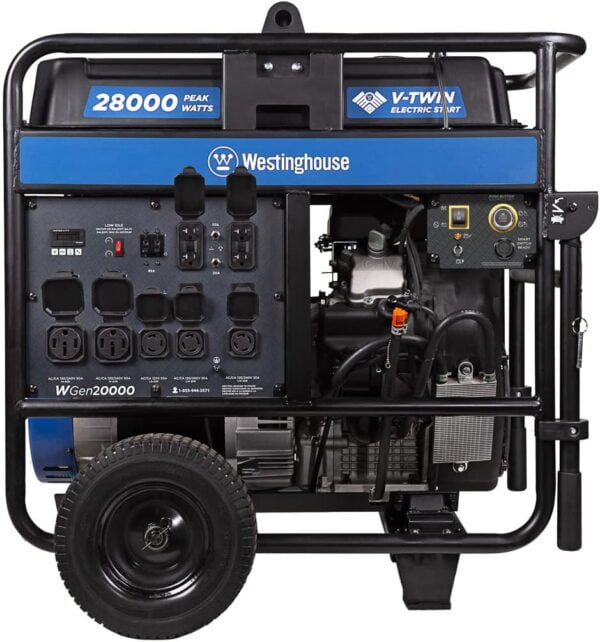 Westinghouse 28,000 Peak Watt Home Backup Portable Generator, Remote Electric Start with Co Sensor