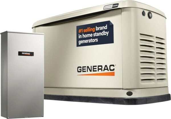 Guardian Series 22 Kw/19.5 Kw Air Cooled Home Standby Generator with Wi-Fi with Whole Hoe 200 Amp Transfer Switch