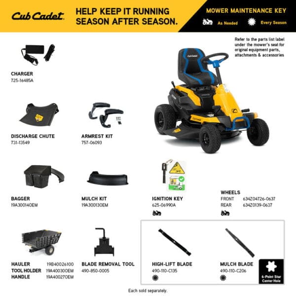 Cub Cadet CC30E 30″ Electric Mini Riding Mower