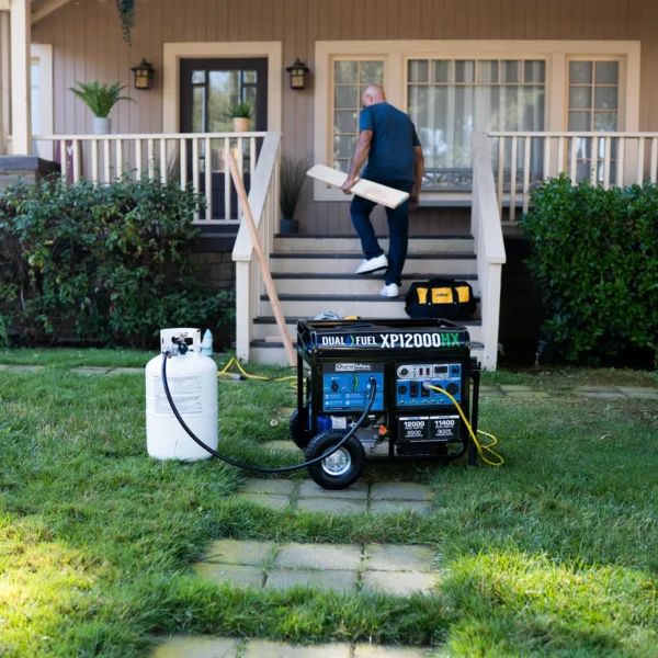 DuroMax 12,000 Watt Dual Fuel Portable HX Generator w/ CO Alert