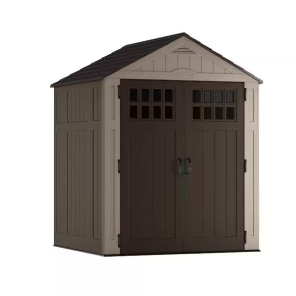 Suncast Everett® 6 ft. x 5 ft. Storage Shed – Dark Taupe BMS6511