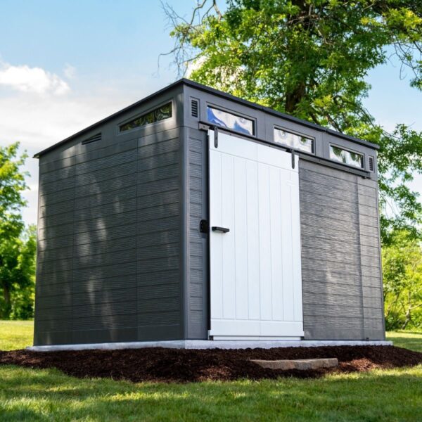 Suncast Modernist® 10 ft. x 7 ft. Barn Door Storage Shed BMS9000